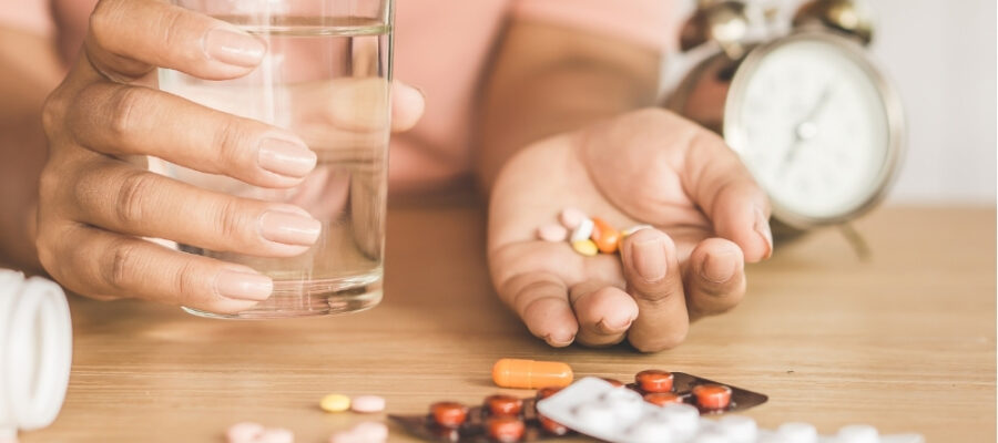 Tomando algunos medicamentos